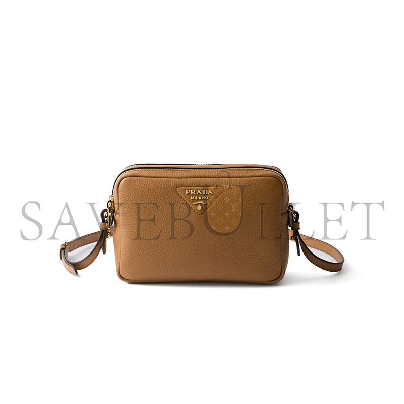 Pra*a small leather shoulder bag 1bh082 (22*14.5*8.5cm)